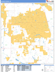 Warner Robins Digital Map Basic Style